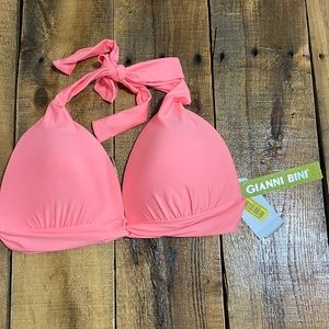Coral bikini top